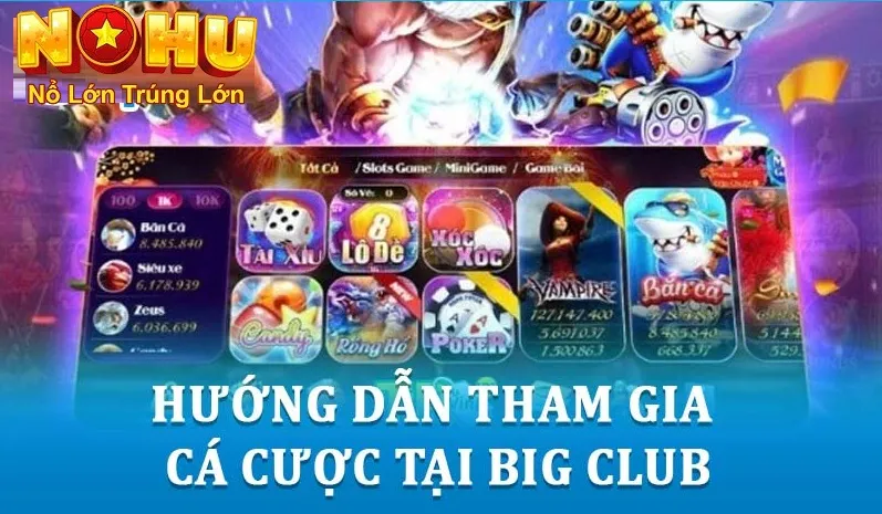 Cách Chơi Nổ Hũ Big Club - Đỉnh Cao Giải Trí Slot Game 2 Hướng dẫn tham gia cá cược tại Big Club